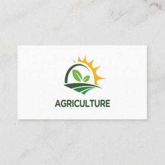 Tarjeta de presentación de agricultura