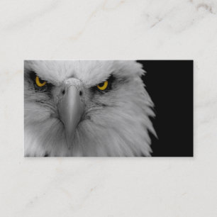 tarjeta de presentación de águila calva