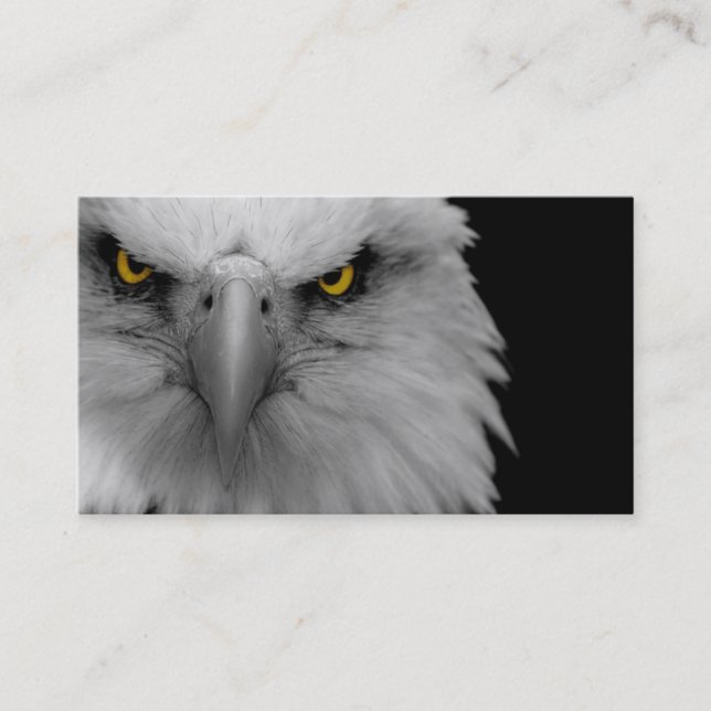 tarjeta de presentación de águila calva (Anverso)