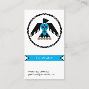 Tarjeta de presentación de águila nativa