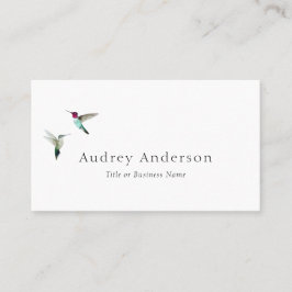 Tarjeta de presentación de Anna's Hummingbirds