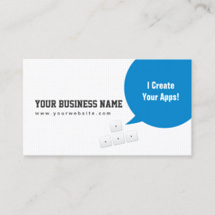 Tarjeta de presentación de aplicaciones para desar