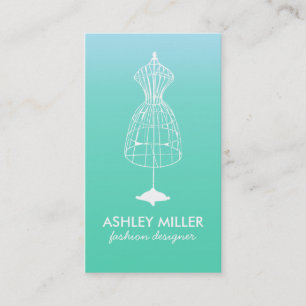 Tarjeta de presentación de Aqua Fashion Designer