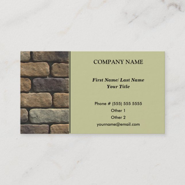 Tarjeta de presentación de arquitectos (Anverso)