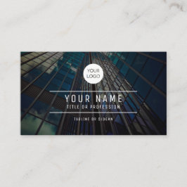 Tarjeta de presentación de arquitectura urbana