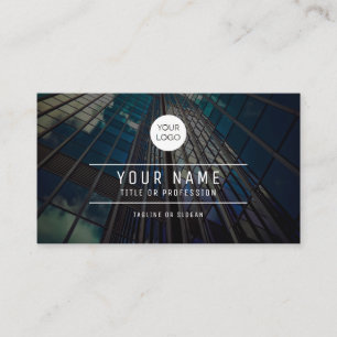 Tarjeta de presentación de arquitectura urbana