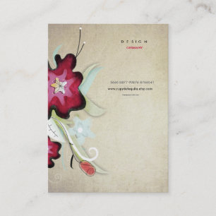 Tarjeta de presentación de arte artesanal de natur