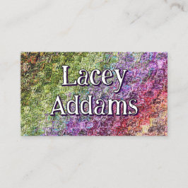 Tarjeta de presentación de arte cruzado simple