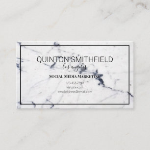 Tarjeta de presentación de arte de mármol moderna 