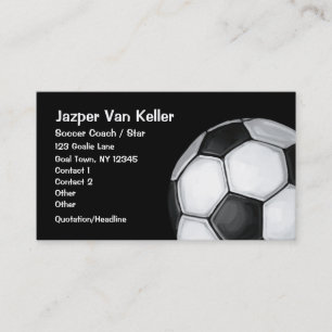 Tarjeta de presentación de arte Soccer Ball