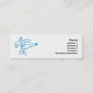 Tarjeta de presentación de artes marciales