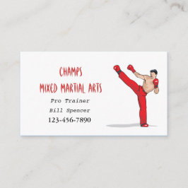 Tarjeta de presentación de artes marciales mixtas
