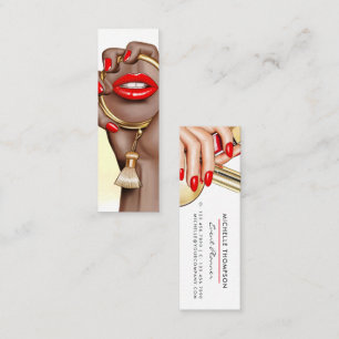 Tarjeta de presentación de artista de maquillaje g