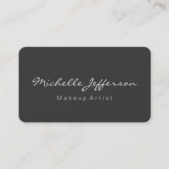 Tarjeta de presentación de artista de maquillaje g (Anverso)
