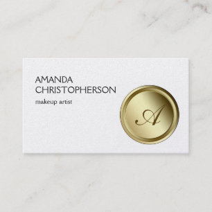 Tarjeta de presentación de artistas de maquillaje
