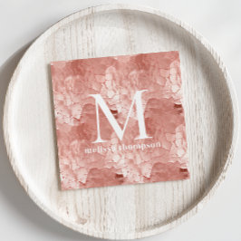 Tarjeta de presentación de artistas de maquillaje 