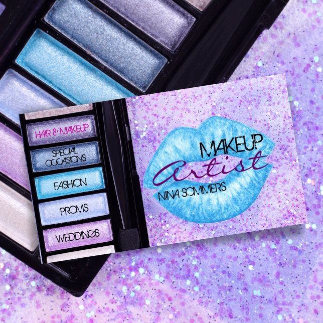 Tarjeta de presentación de artistas de maquillaje (Subido por el creador)