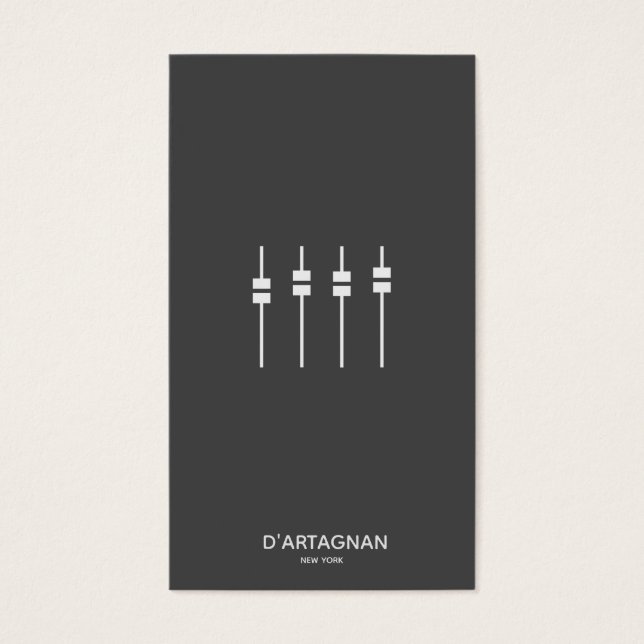 Tarjeta de presentación de audio (Frente)