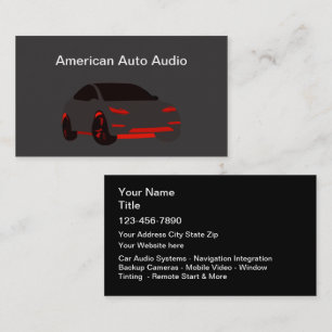 Tarjeta de presentación de audio para automóvil