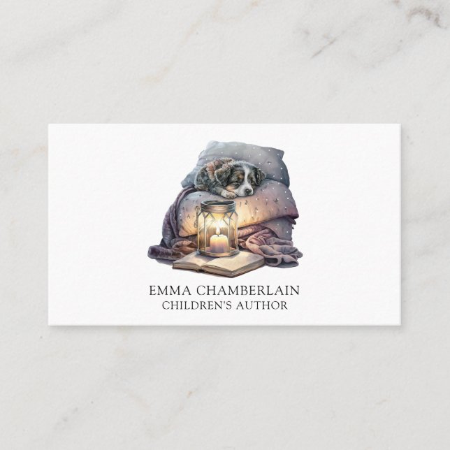 Tarjeta de presentación de autor para niños de cac (Anverso)