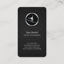 Tarjeta de presentación de bailarina cromática par