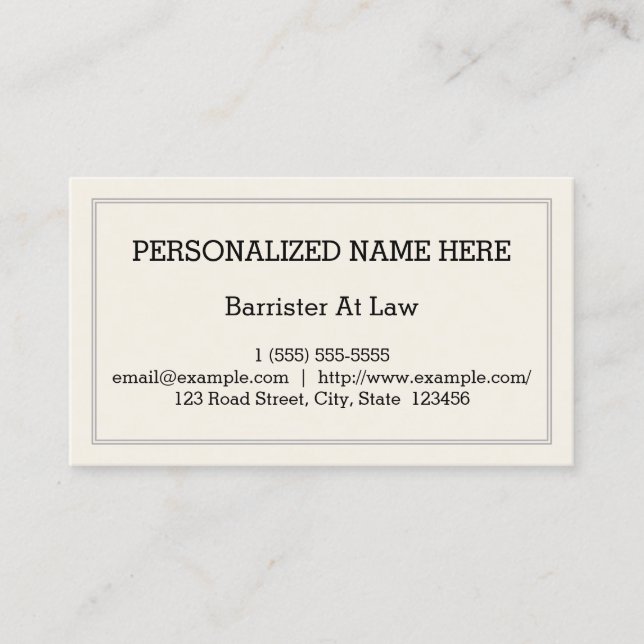 Tarjeta de presentación de baja clave y simple par (Anverso)