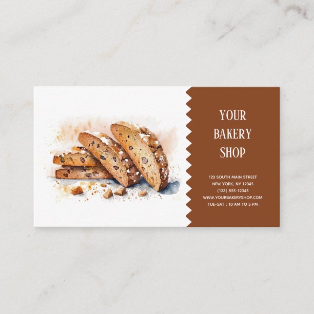 Tarjeta de presentación de Bakery Bake (Anverso)