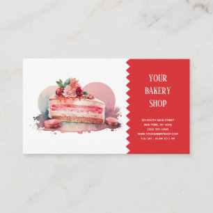 Tarjeta de presentación de Bakery Bake