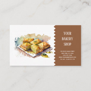 Tarjeta de presentación de Bakery Bake