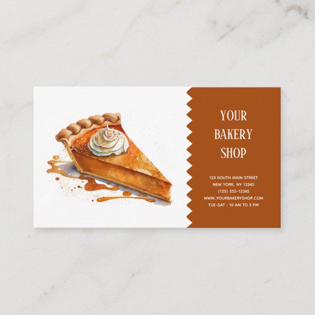 Tarjeta de presentación de Bakery Bake (Anverso)