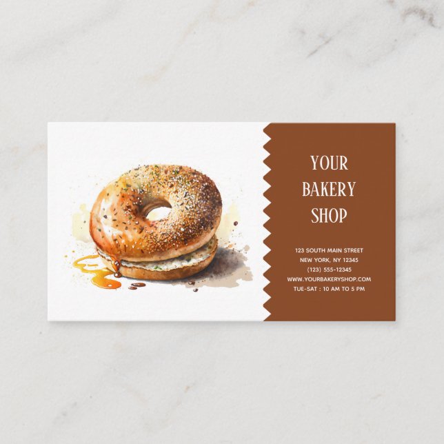Tarjeta de presentación de Bakery Bake (Anverso)