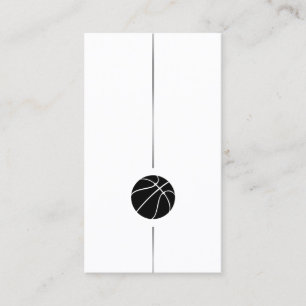 Tarjeta de presentación de baloncesto minimalista