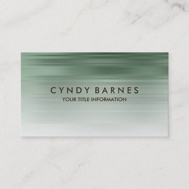Tarjeta de presentación de banda verde (Anverso)