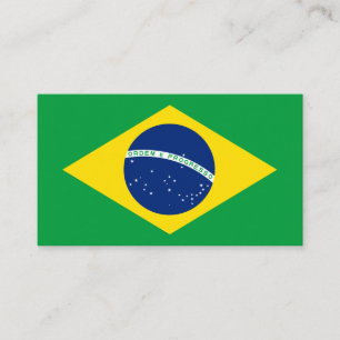 Tarjeta de presentación de bandera de Brasil