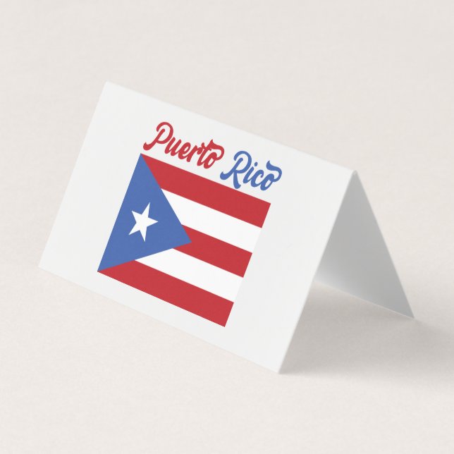 Tarjeta de presentación de bandera única de Puerto (Anverso)