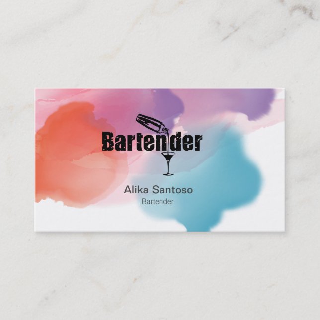 Tarjeta de presentación de Barman (Anverso)