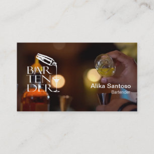 Tarjeta de presentación de Barman