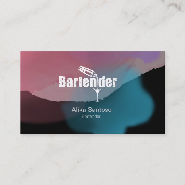 Tarjeta de presentación de Barman (Anverso)