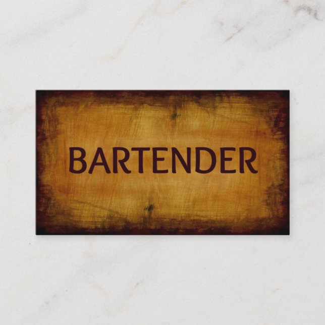 Tarjeta de presentación de Barman (Anverso)