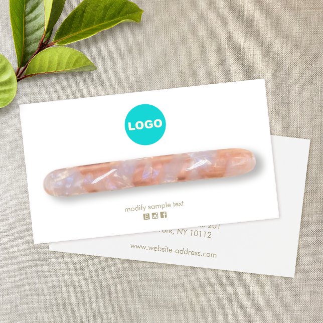 Tarjeta de presentación de Barrette con logotipo A (Subido por el creador)