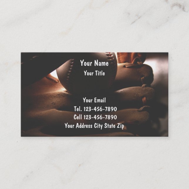 Tarjeta de presentación de béisbol (Anverso)