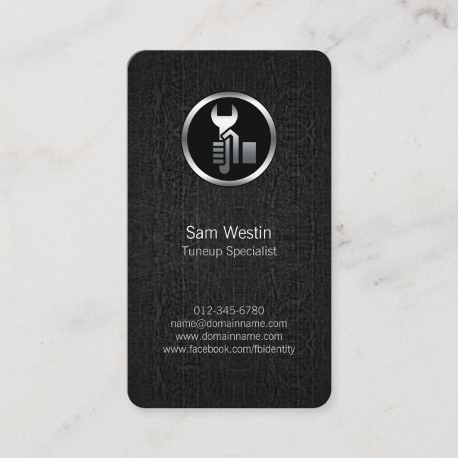 Tarjeta de presentación de Black Grunge, especiali (Anverso)