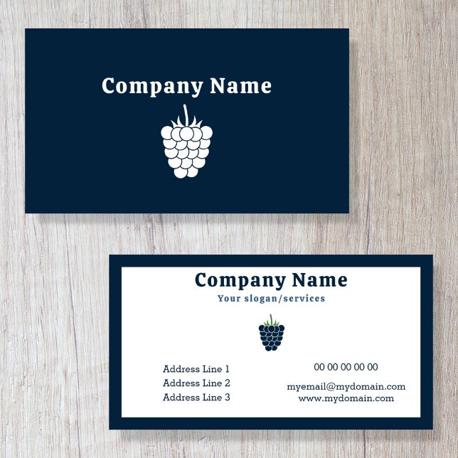 Tarjeta de presentación de Blackberry Fruit (Blackberry Fruit Business Card)