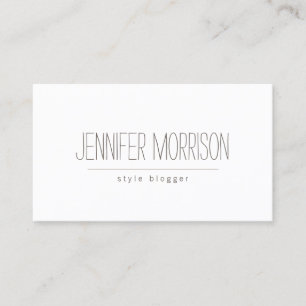 Tarjeta de presentación de blogger manuscrita orgá