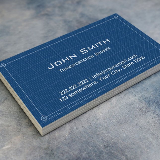 Tarjeta de presentación de Blueprint Transportker  (Subido por el creador)