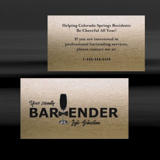 Tarjeta de presentación de Bowtie Bartender, Purpu (Subido por el creador)