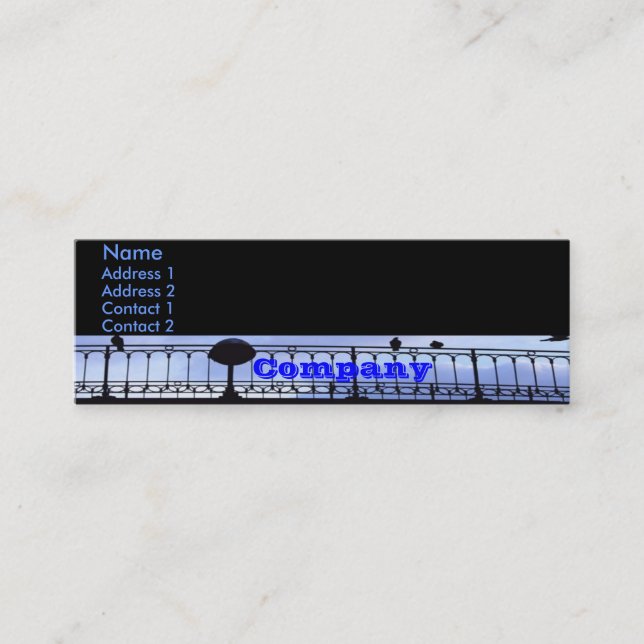 Tarjeta de presentación de Bridge Railing (Anverso)