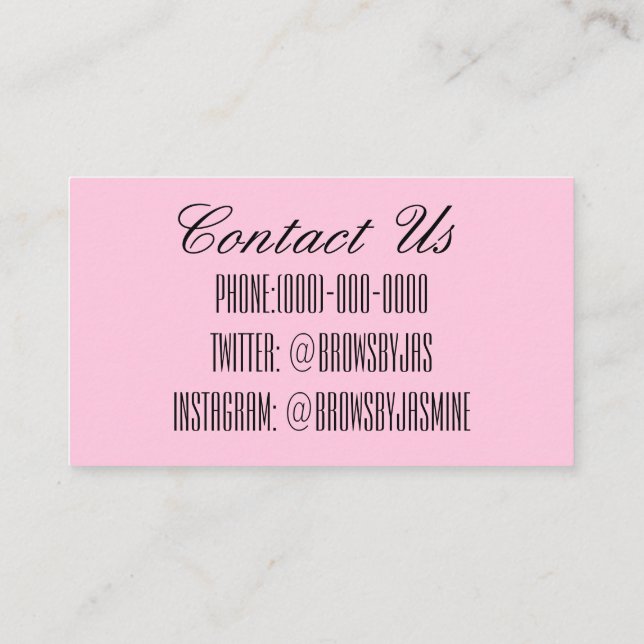 Tarjeta de presentación de Browns (Reverso)