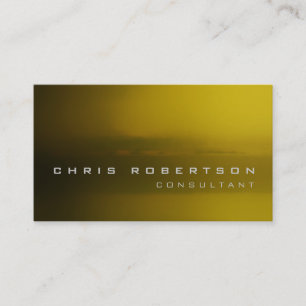 Tarjeta de presentación de Browny Yellow Abstract 