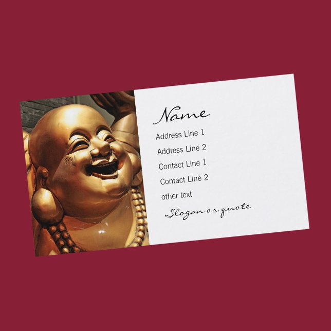 Tarjeta de presentación de Buddha Laughing (Subido por el creador)